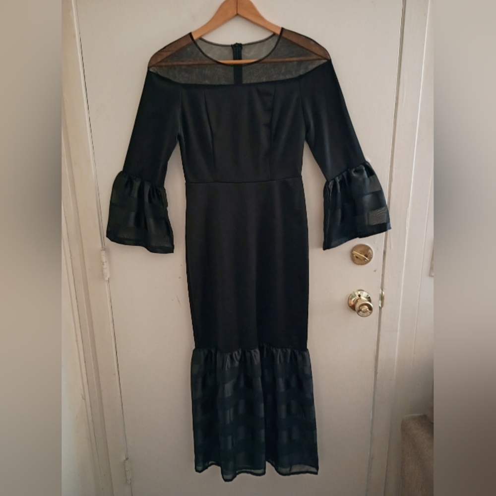 SHEIN Elegant Black Dress - Picture 4 of 10